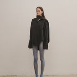 GRAY FLANNEL SCARF SHIRT